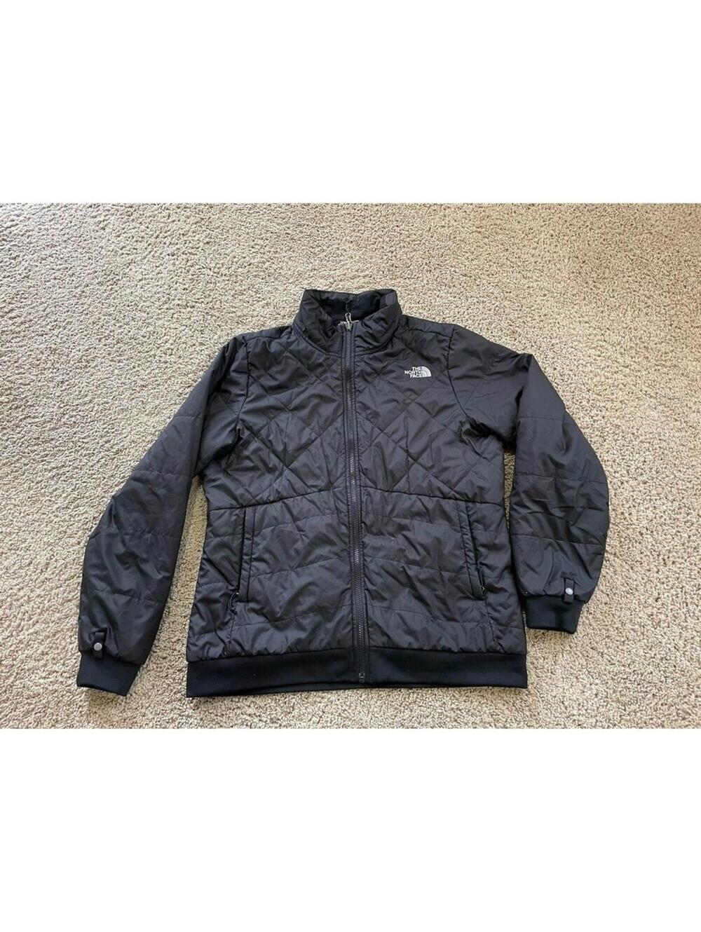 North Face Jacket Womens L Black Quilted Bomber Monarch Triclimate *LINER ONLY